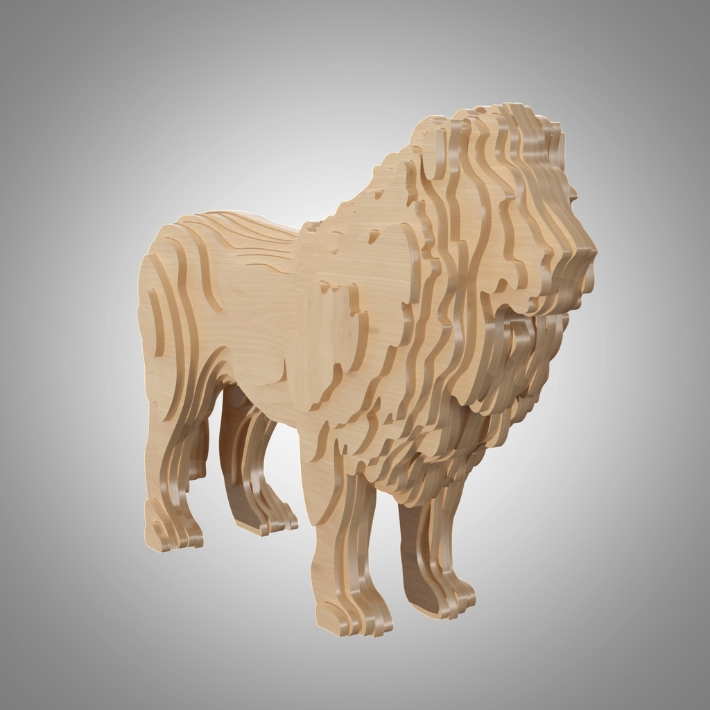 Senegal Lion 3D Puzzle