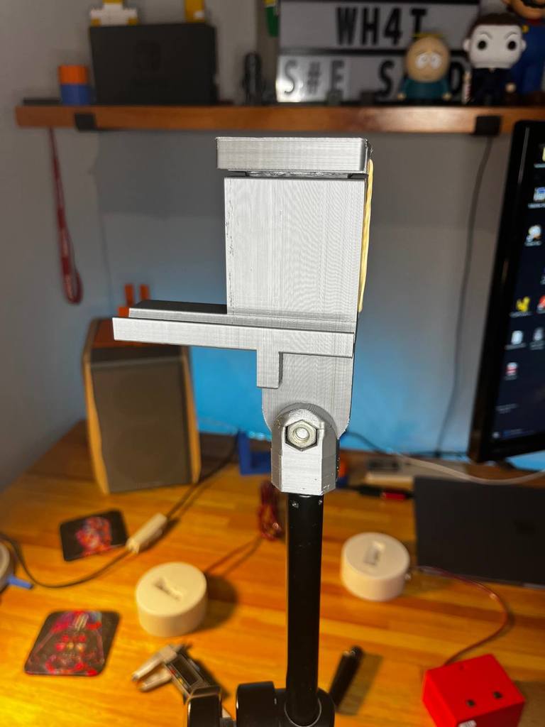 Convert Mic Stand Into Phone Stand (iPhone remix) + holder (9mm thread)