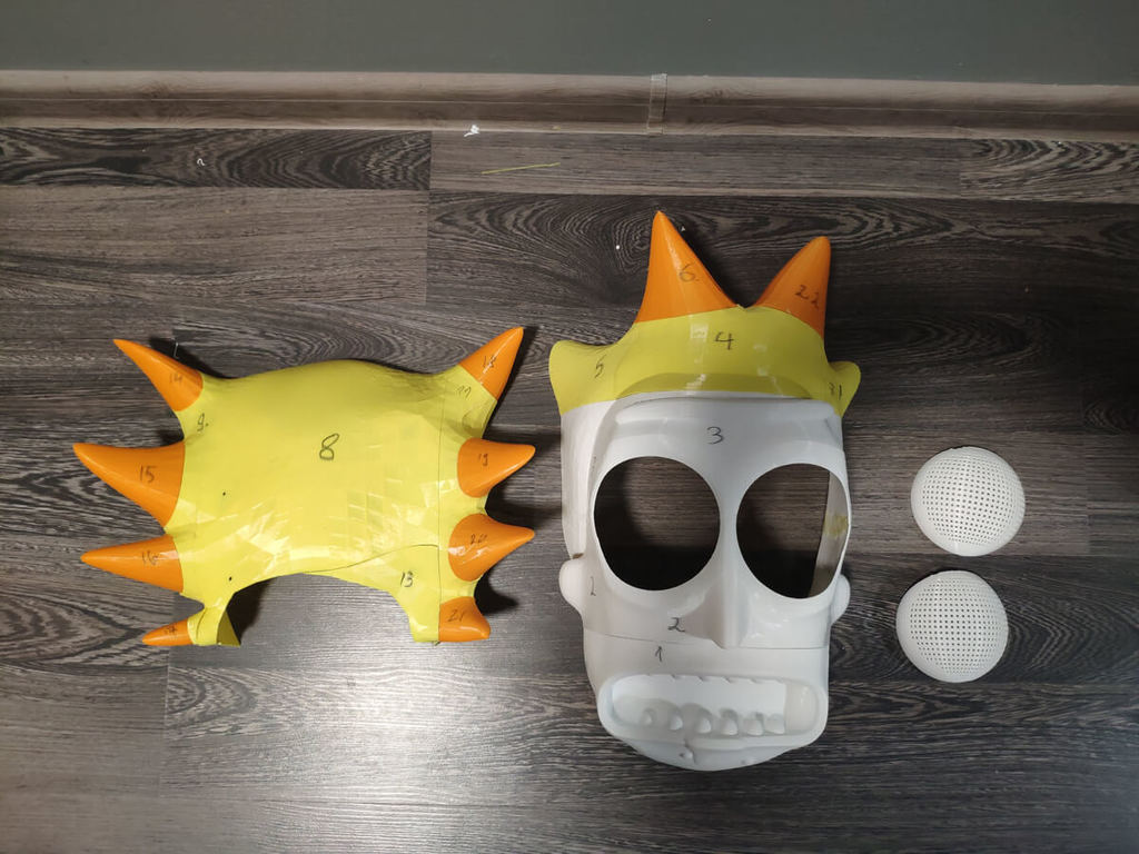 Easier to assembly - Rick Sanchez mask from Rick and Morty