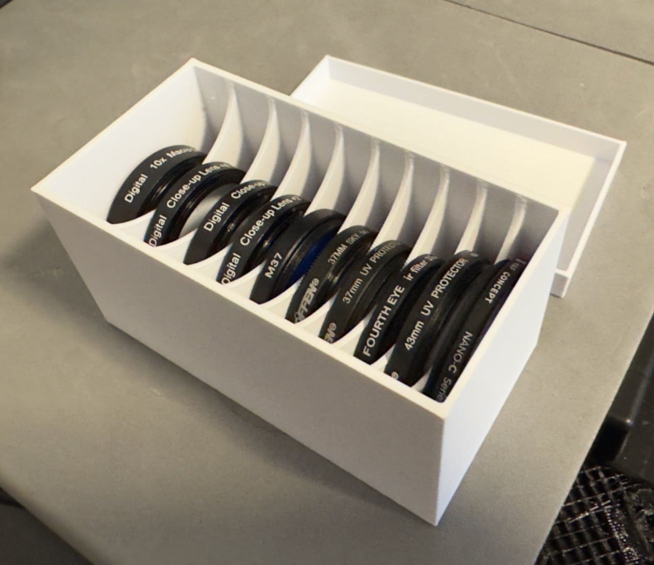 Lens Filter Storage Case