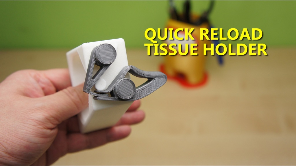 Quick Reload Toilet Paper Holder - Less material