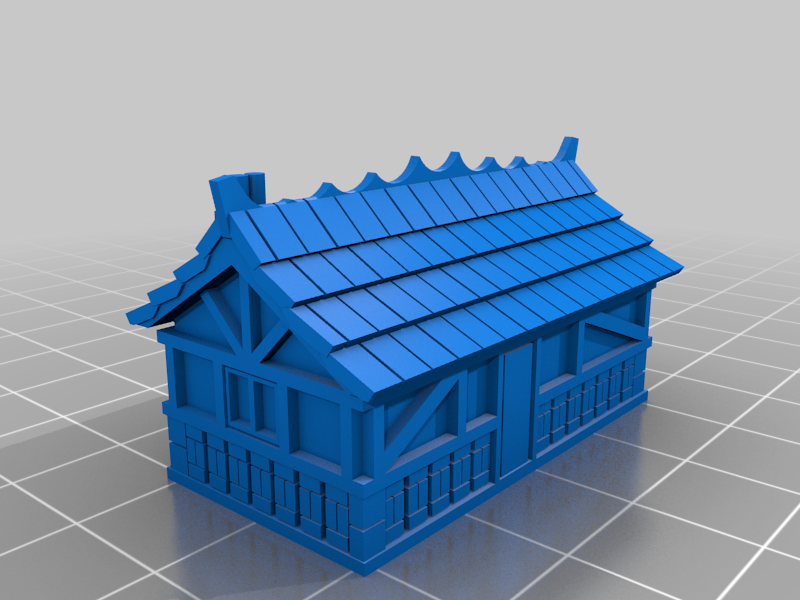 10mm scale 1 story house