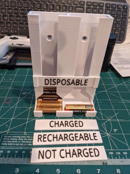 AA and AAA Battery Dispenser