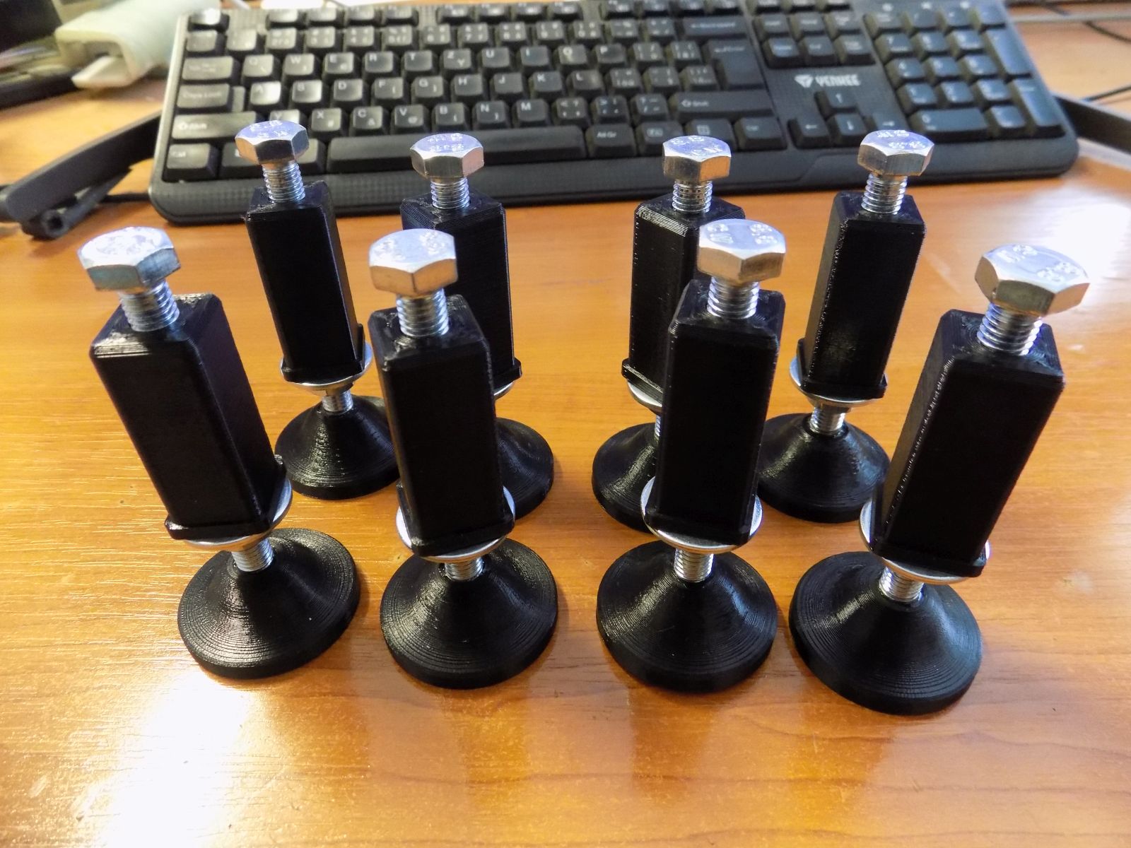 Machine Support M8 (adjustable with square tube insert)
