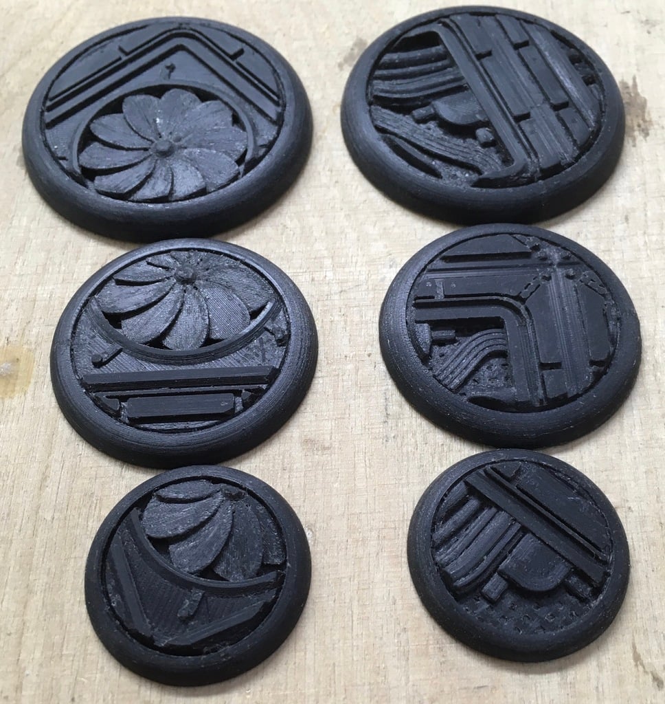 Round lipped Scifi bases