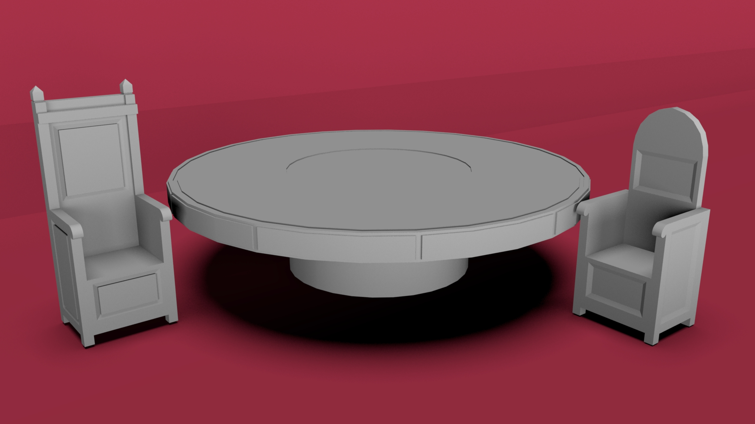 Round Table with Chairs