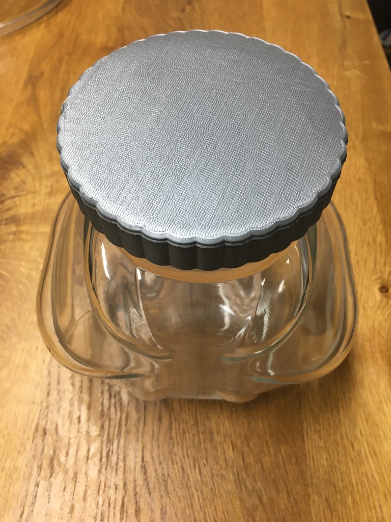 Lid for glass container with round thread - Deckel für Glasbehaelter
