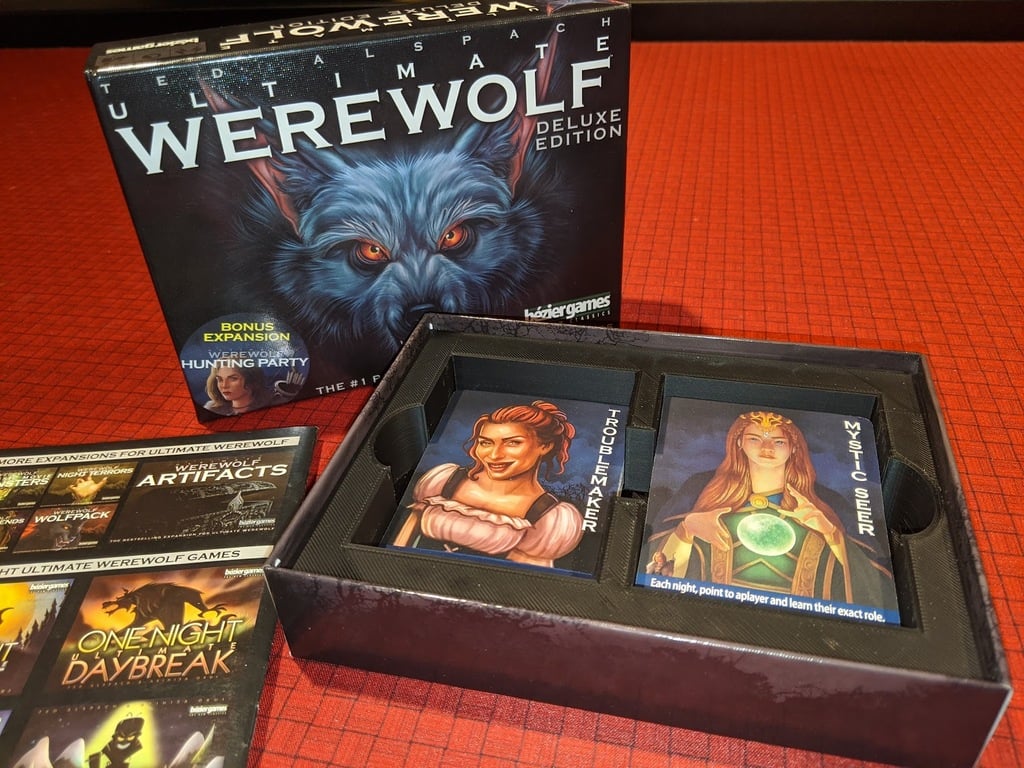 Ultimate Werewolf: Deluxe Edition Board Game Box Insert Organizer