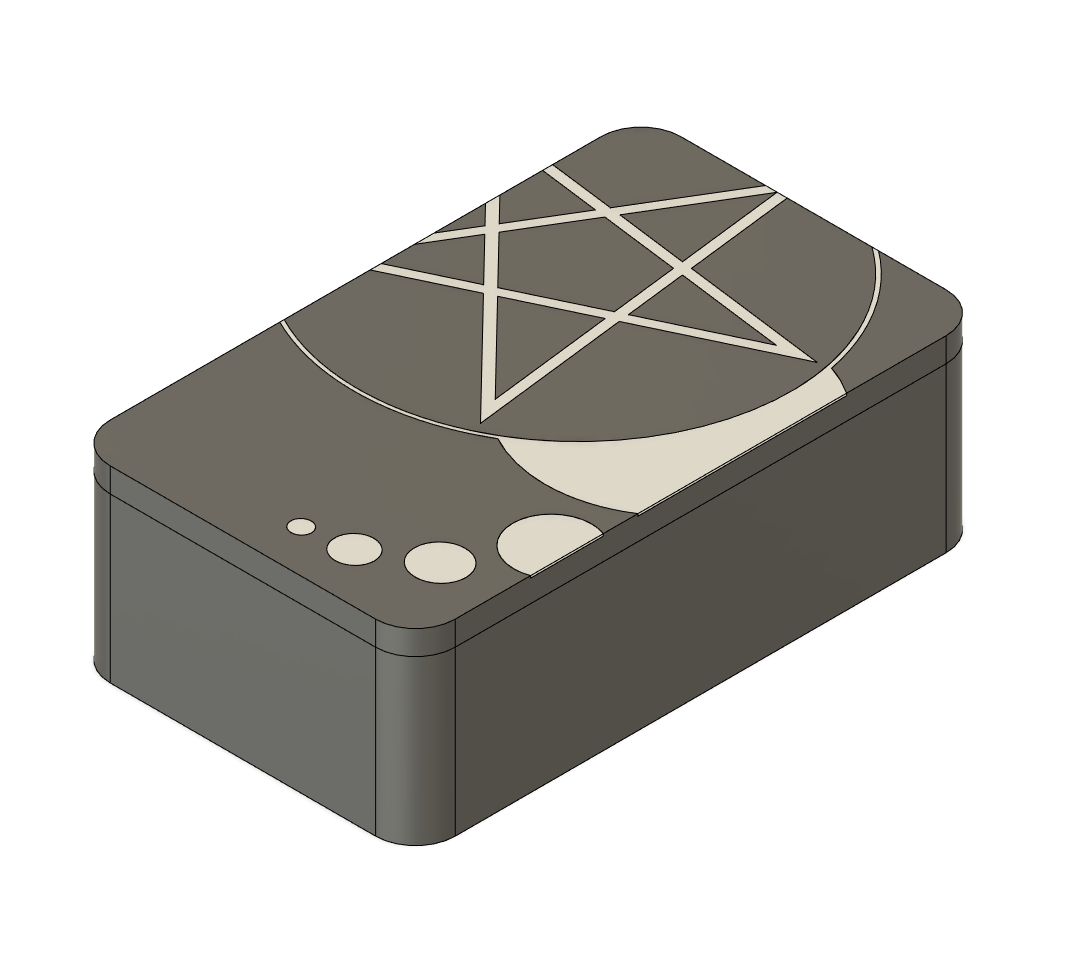 Tarot box with fancy lid