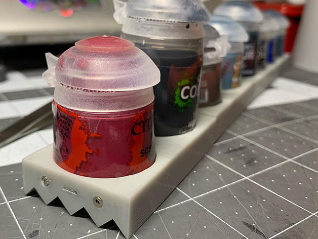 Modular Magnetic Paint Pot Holder