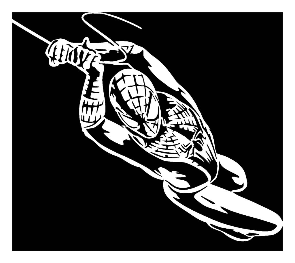 Spiderman stencil 17