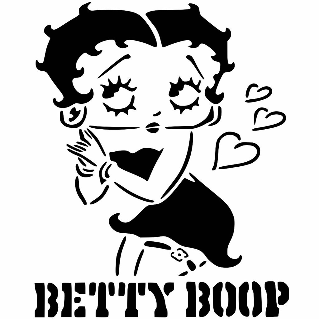 Betty Boop stencil 3