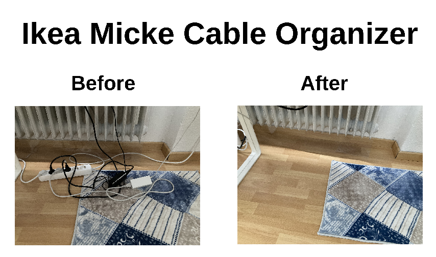 Cable Organizer for IKEA MICKE