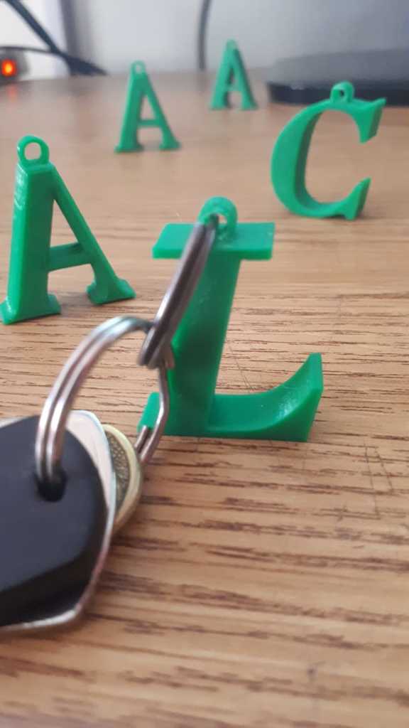 Letters Keychain (A,C,L)