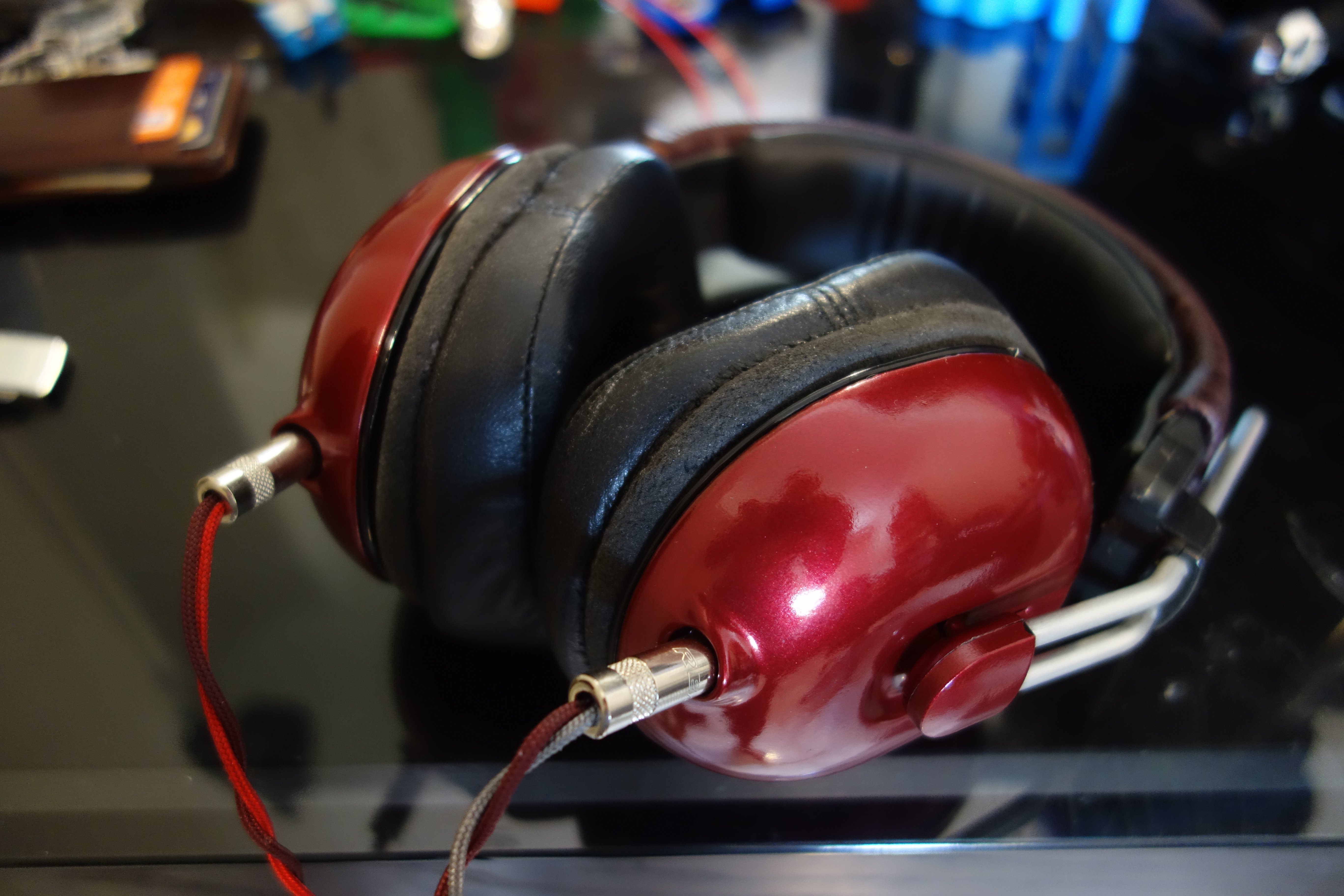 Open Alpha Headphones Bass Adjustable Ear Cups 2.5-3.5mm Jack