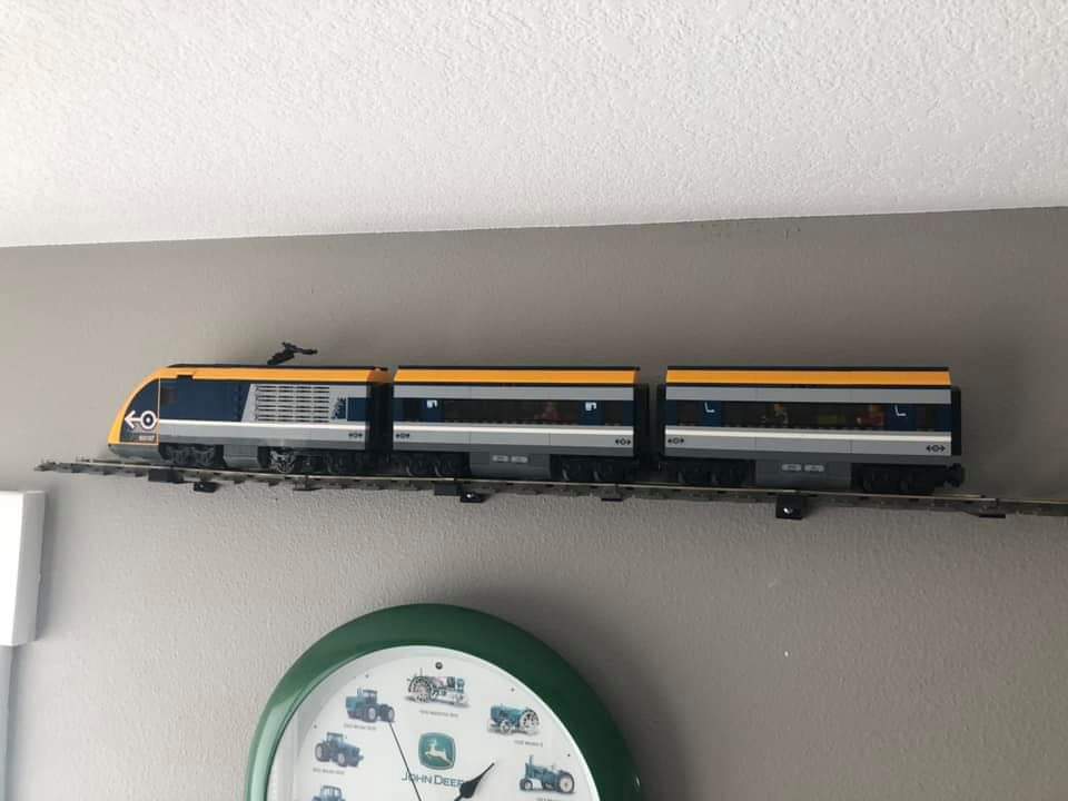 Lego Train Track wall mount