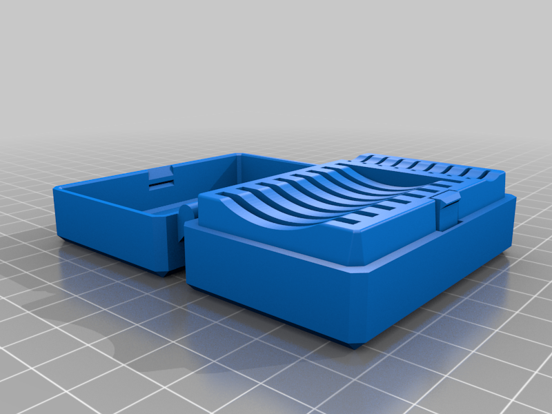 Hinged Sd & Micro SD Card Box - Reinforced clip