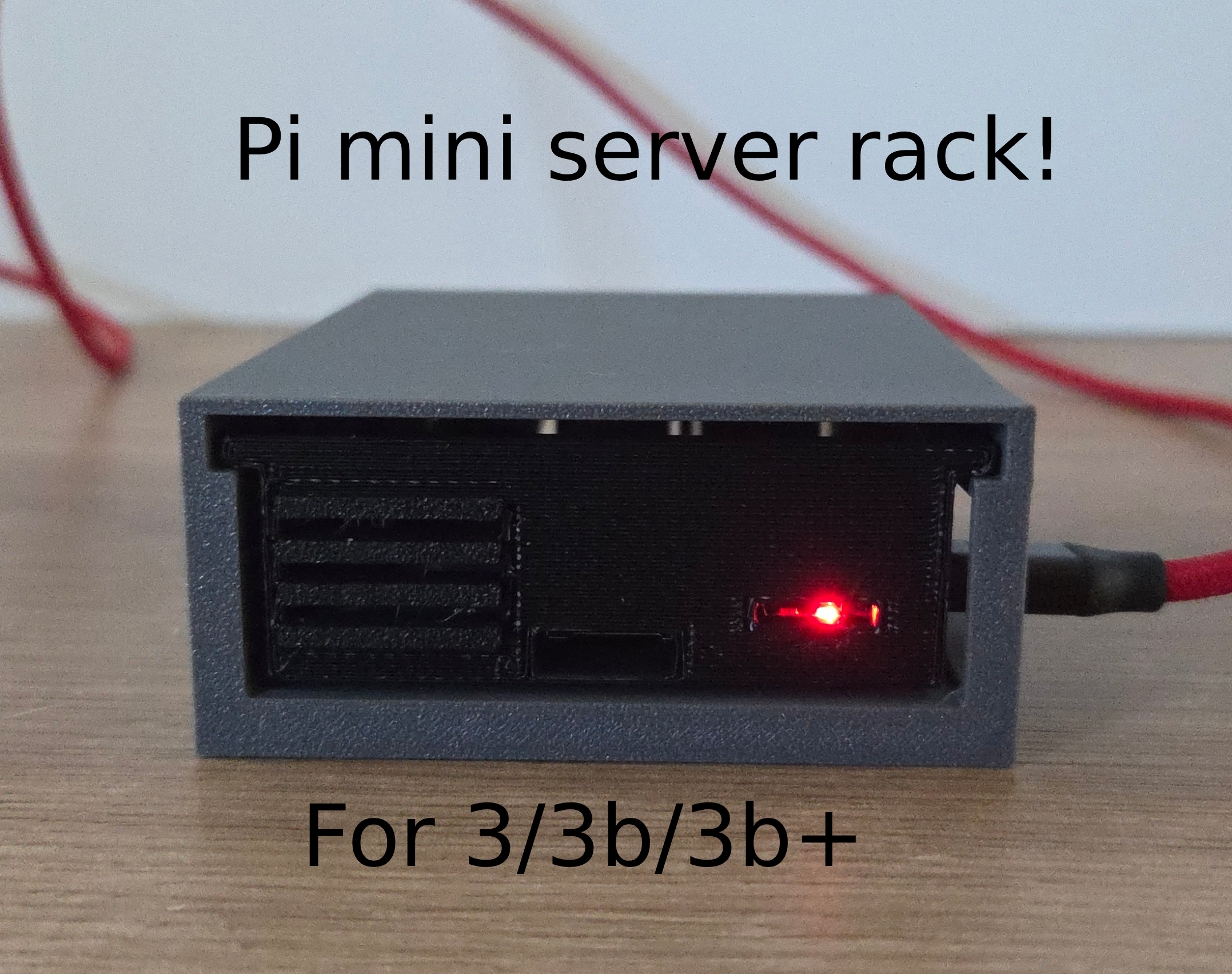 Raspberry Pi 3/3b/3b+ Mini Server Rack Case