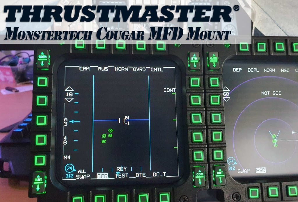 Thrustmaster MFD Cougar Screen & Table Mount