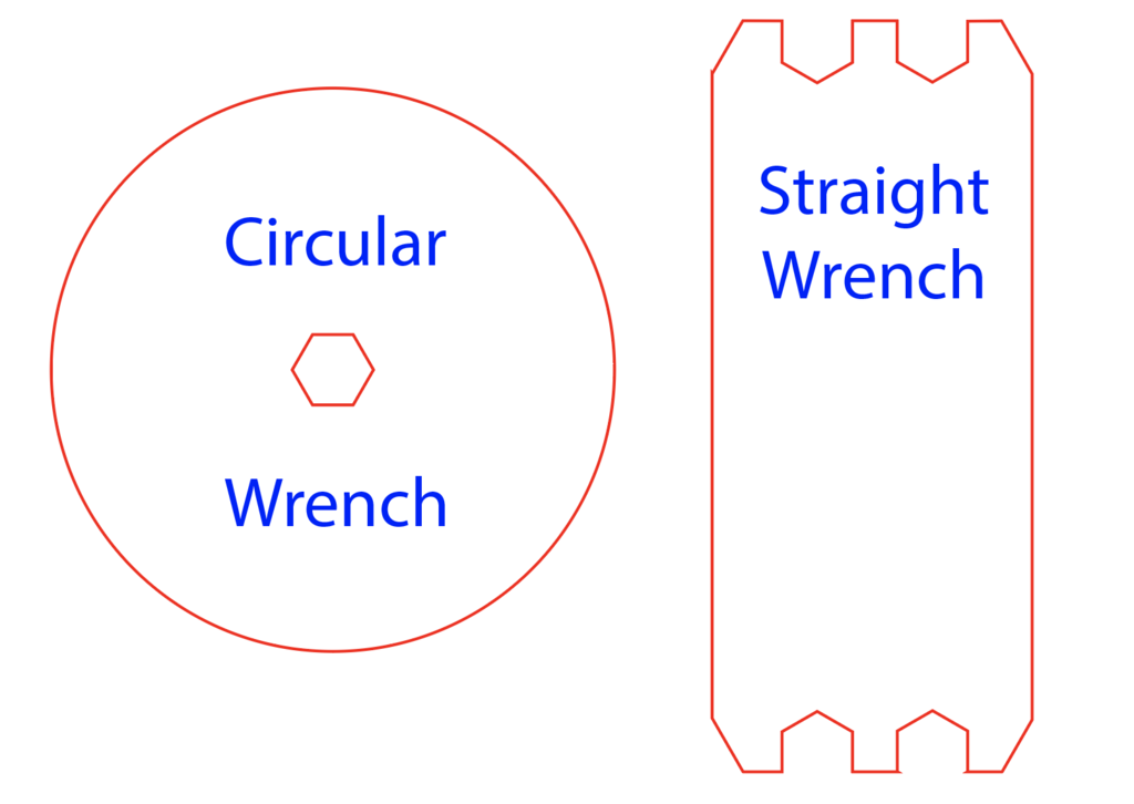 PHYS 100 - Laser Cutter Practice Project - Wrenches