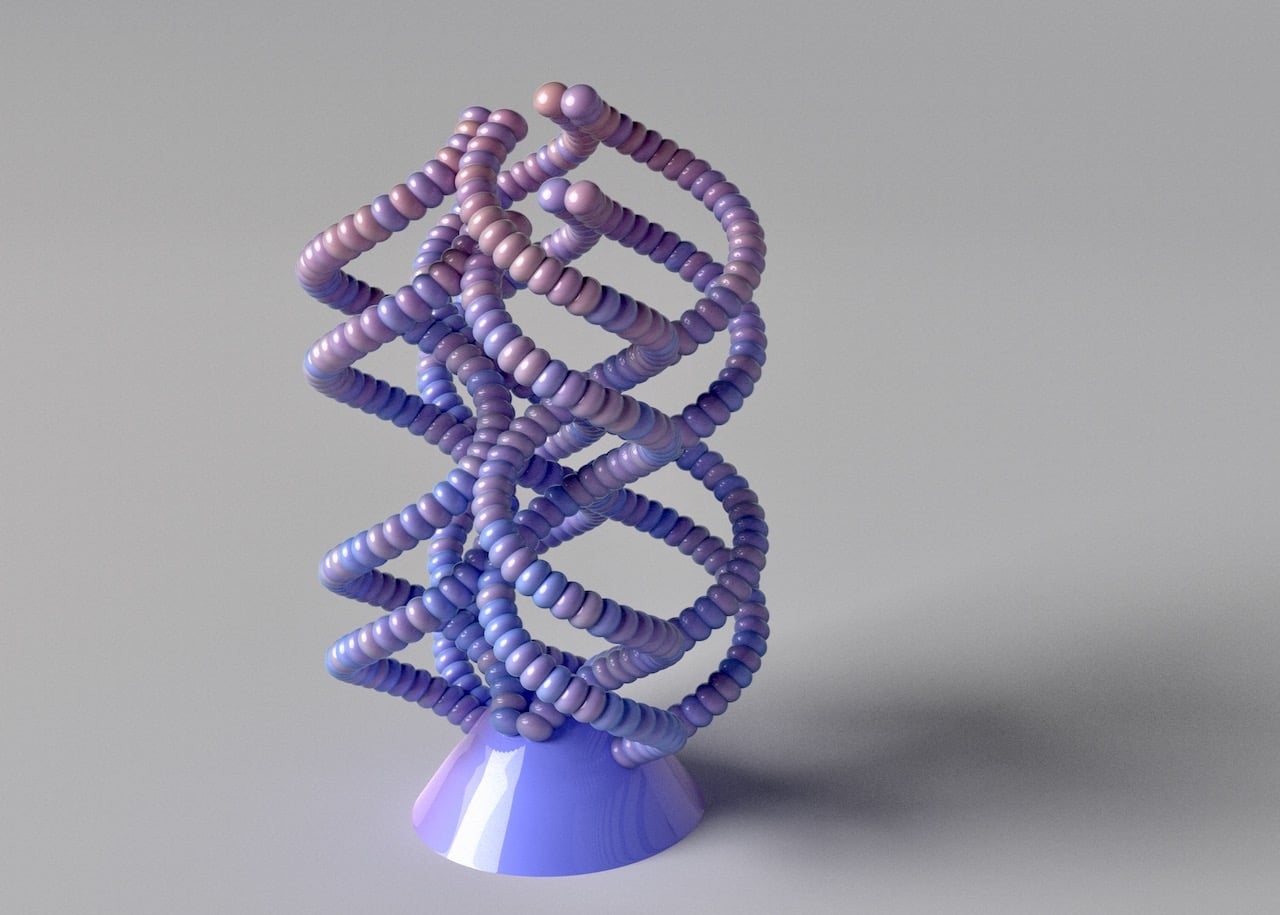 Double Helix Mirrored
