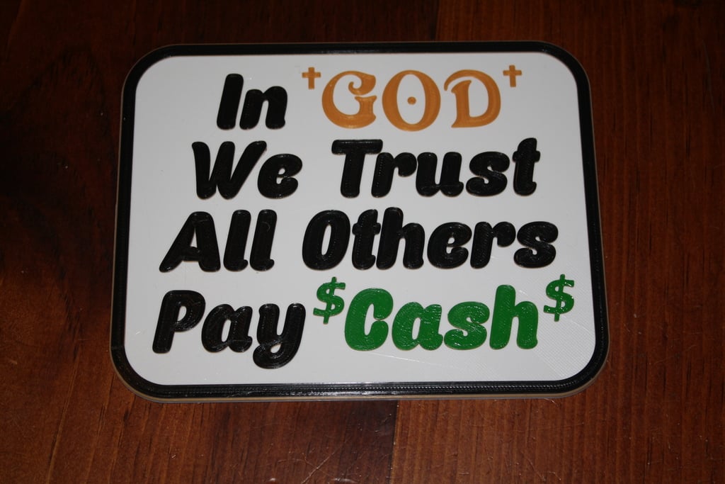 In God We Trust Sign