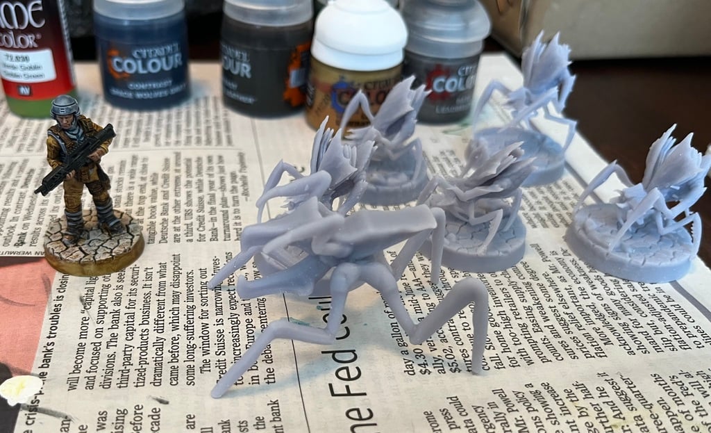 cbfasi's Starship Troopers Warrior Bug combined/supported for resin