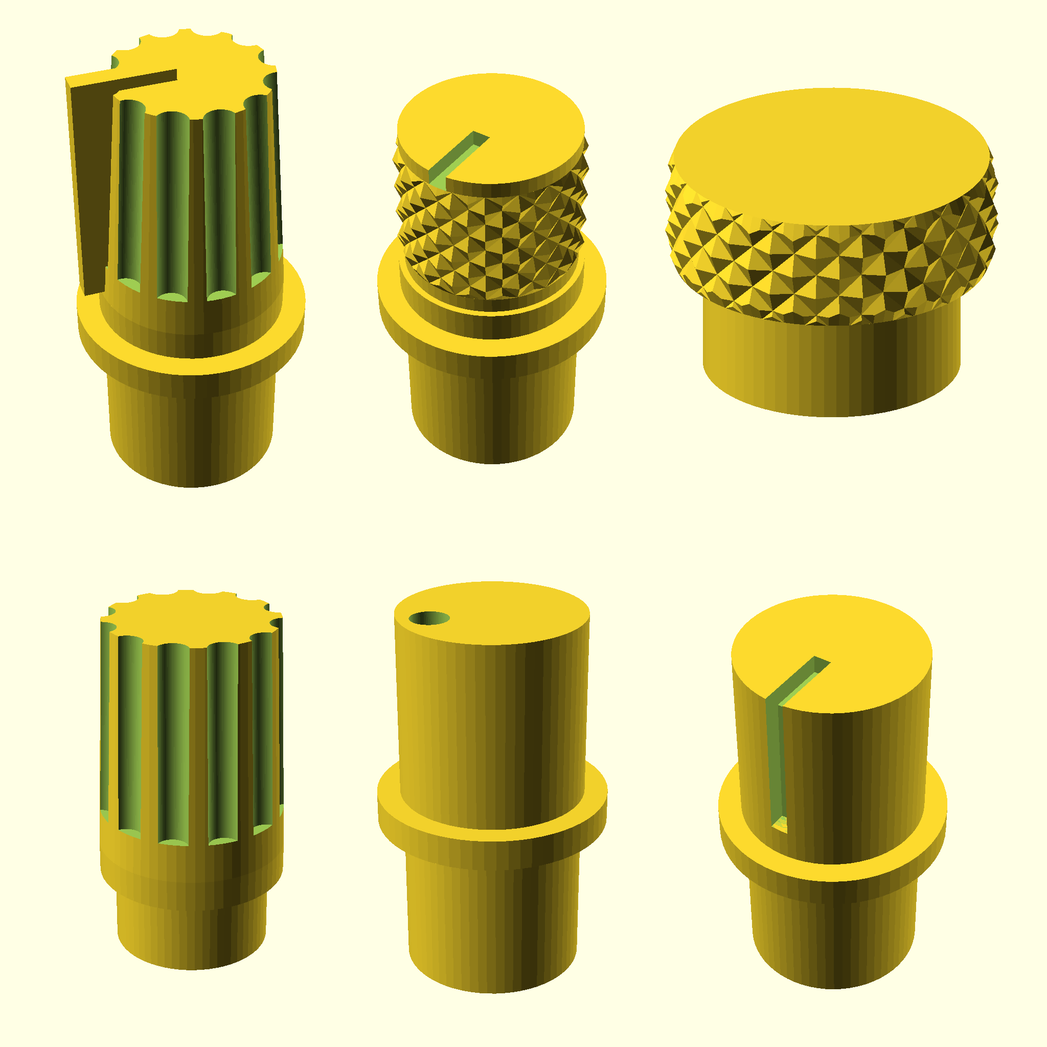 Trimmer/Potentiometer/Rotary encoder knob (customizable)
