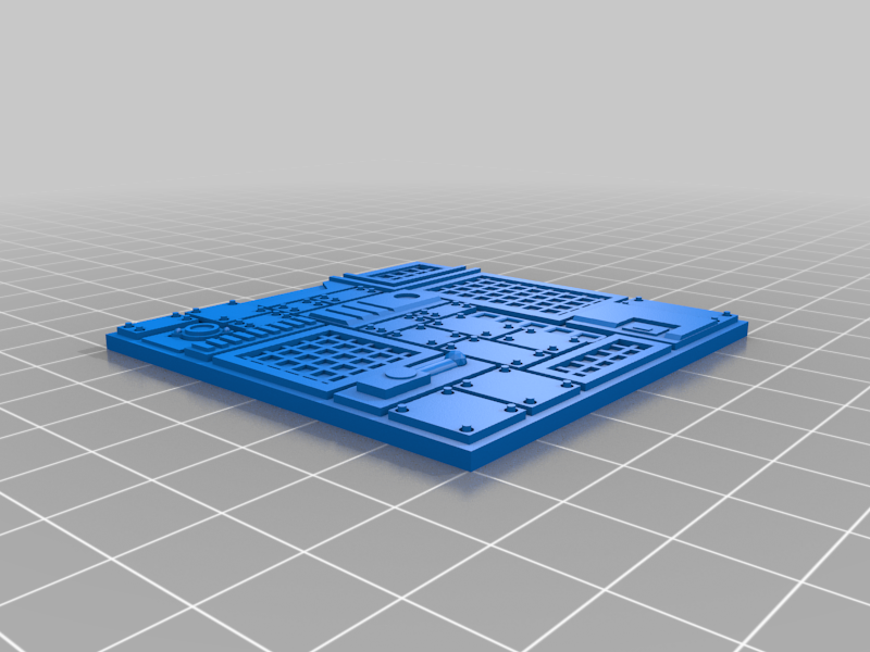 Scifi Texture Plate for Miniature Bases