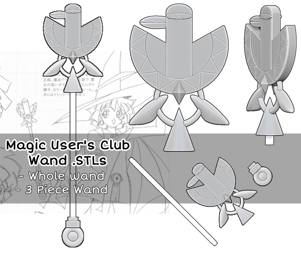 Magic User's Club Wand - Whole or in Parts