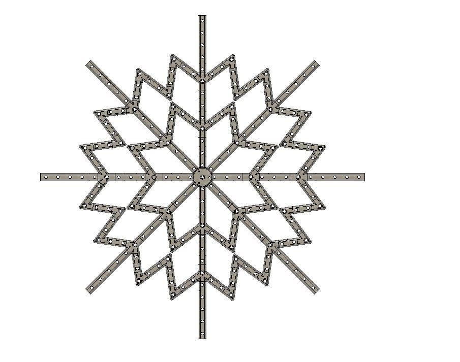Bullet Pixel Snowflake & Spinner
