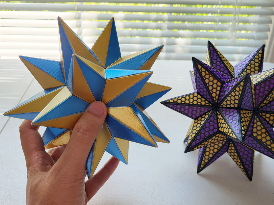 7th Stellation Icosahedron Folded