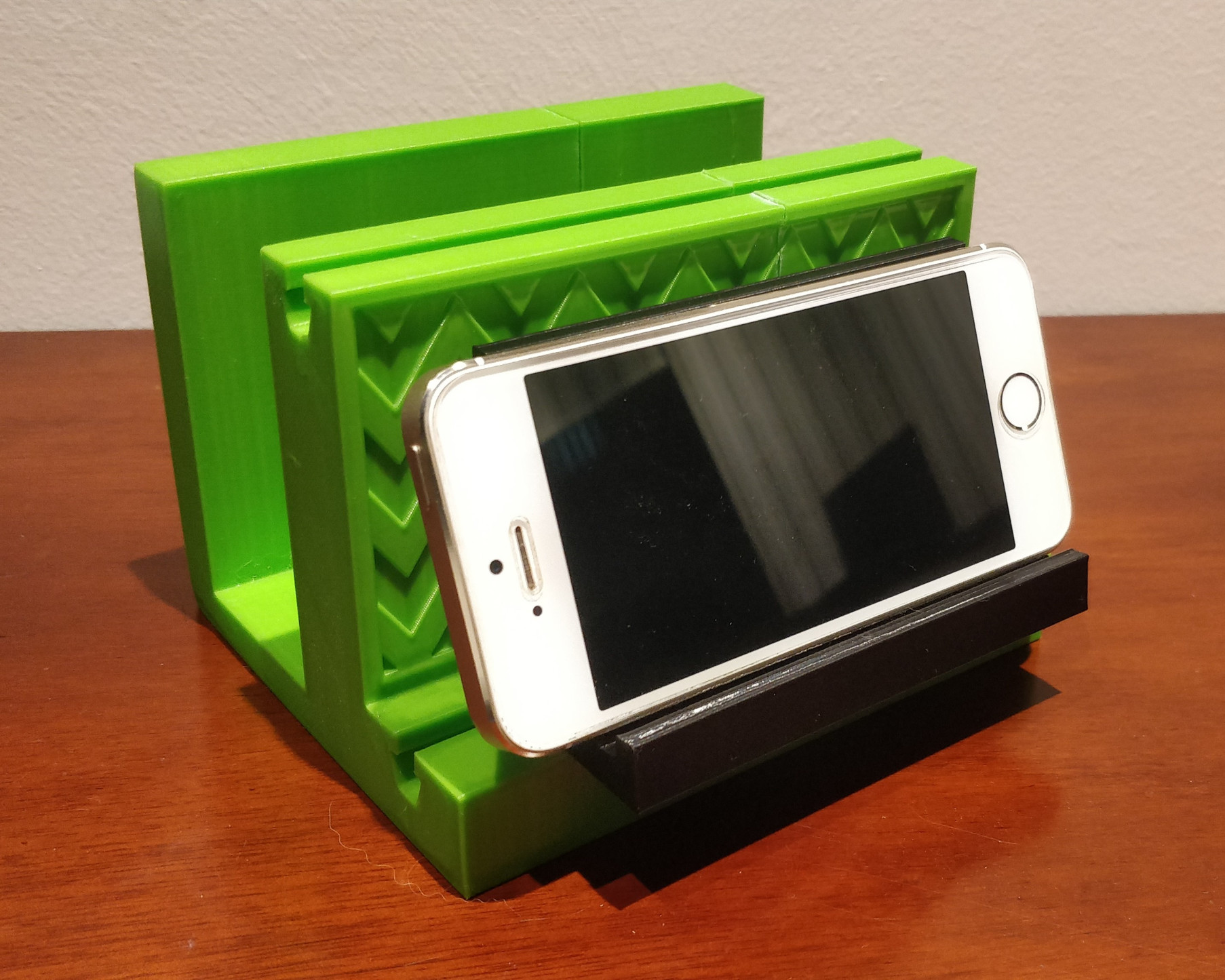 Napkin holder with phone stand