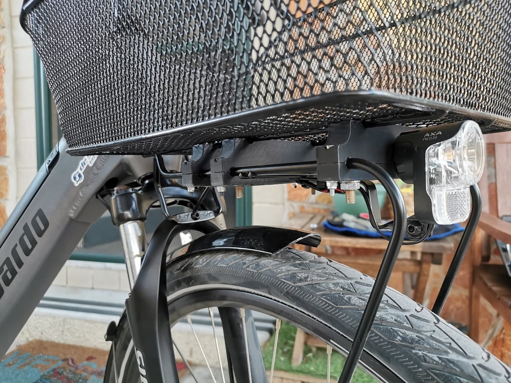 Bike Rack Support for Basket