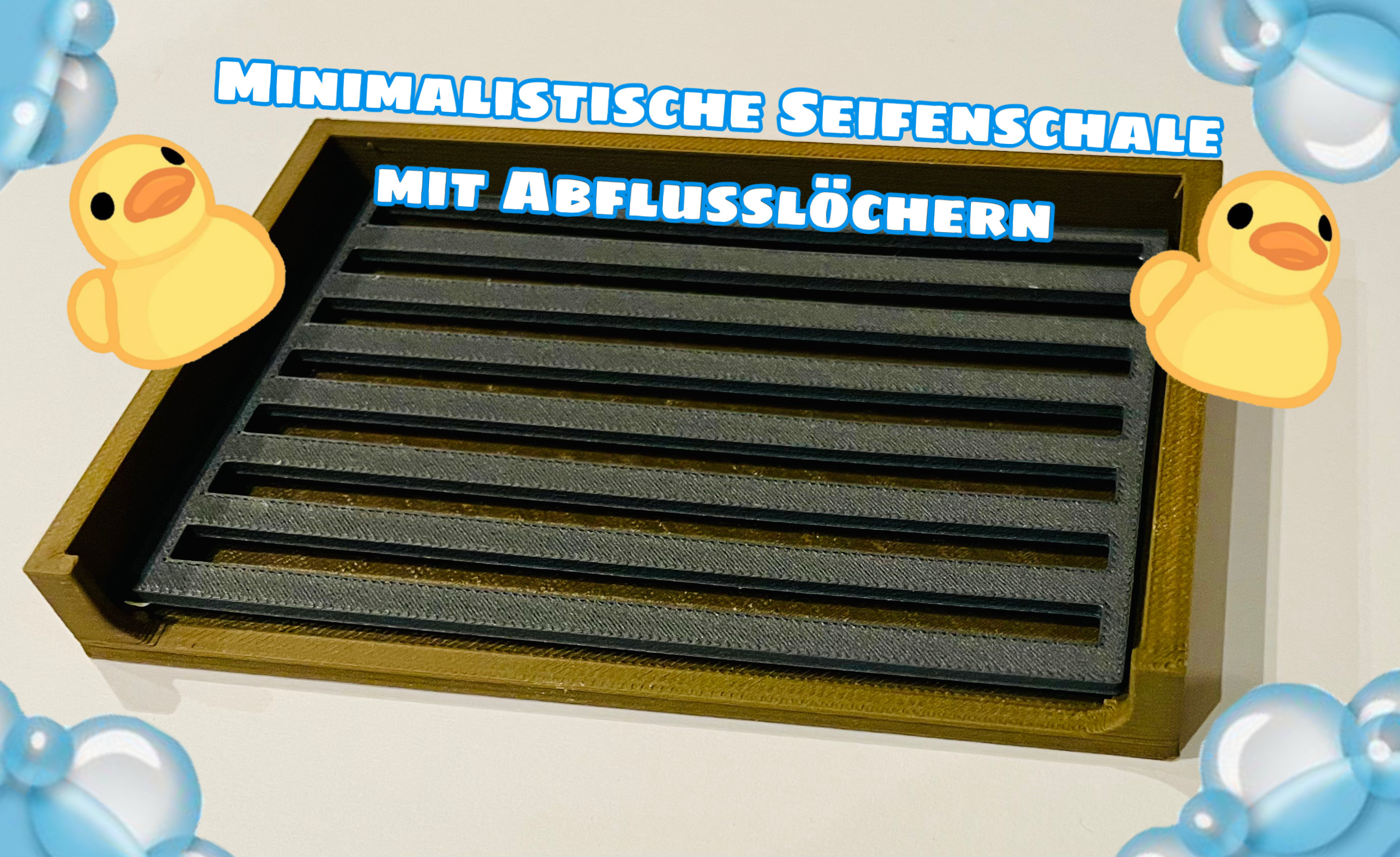 Minimalistische Seifenschale mit Abflusslöchern ?✨