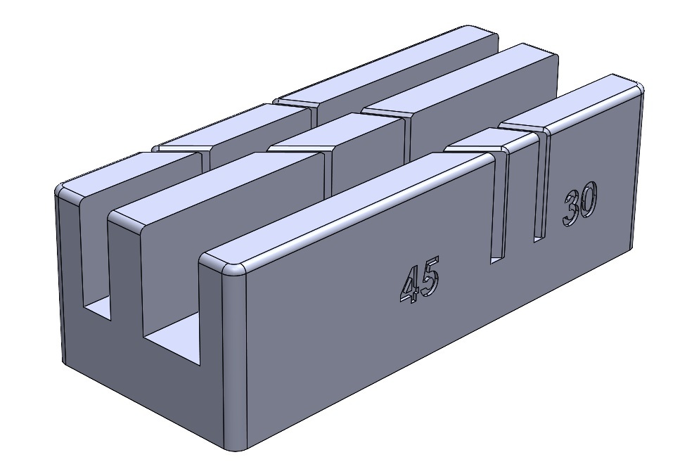 Mitre block -  angle cutting saw box