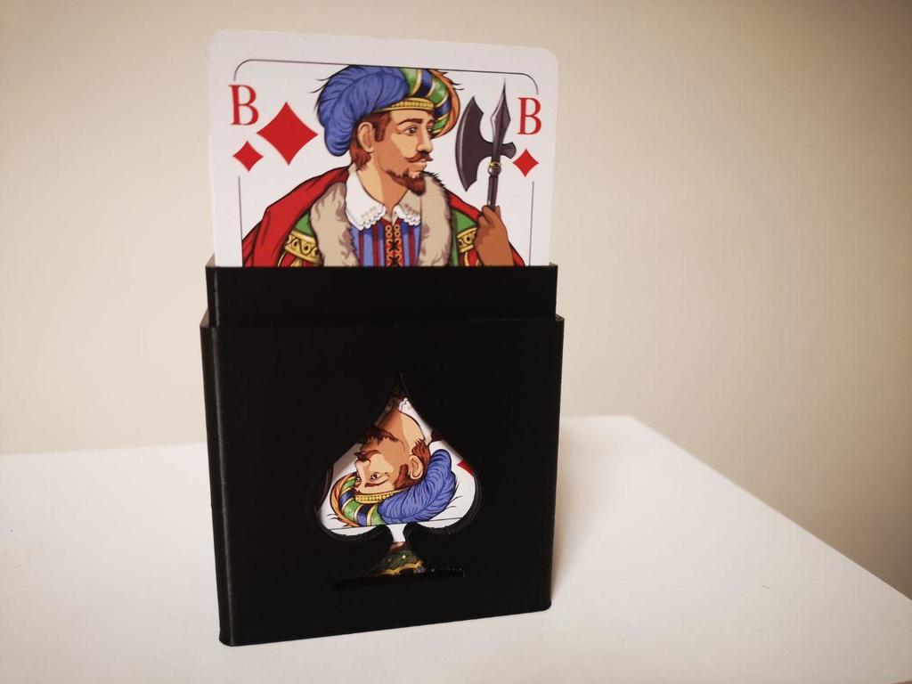 Playing card case for 2 decks (91mmx59mm)