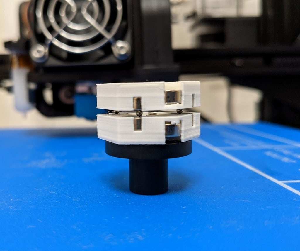 Compact Z-Axis Magnetic Wobble Dampener