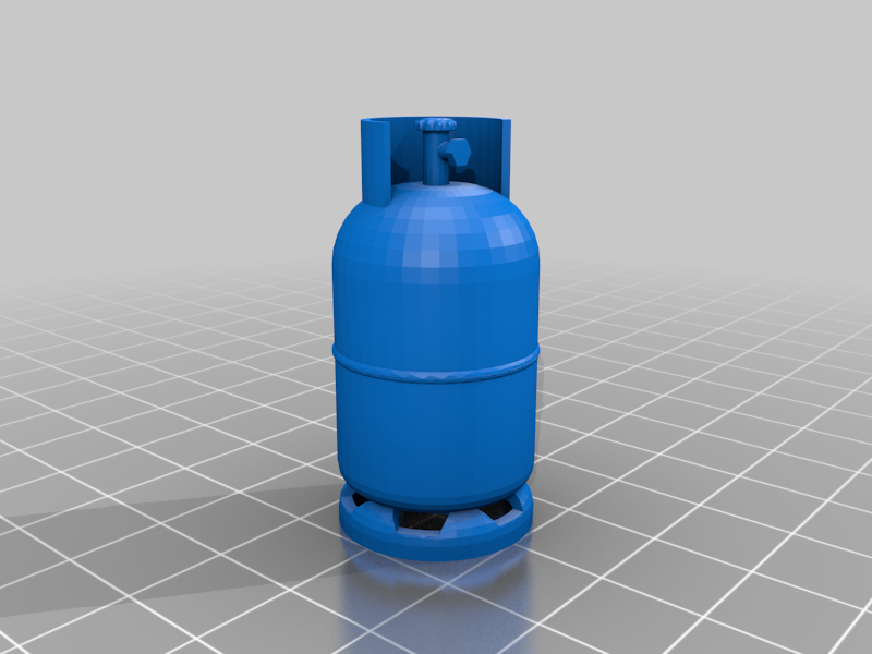 Gas bottle with valve