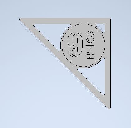 Shelf Bracket - Harry Potter 9-3/4 Hogwarts Express