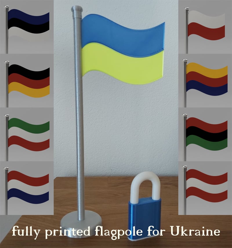flag with pole