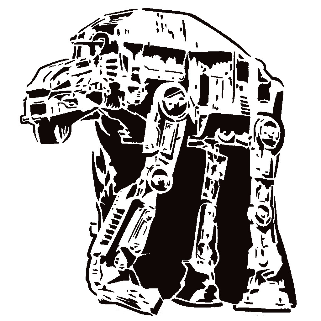 Imperial Walker stencil 4 + 2D