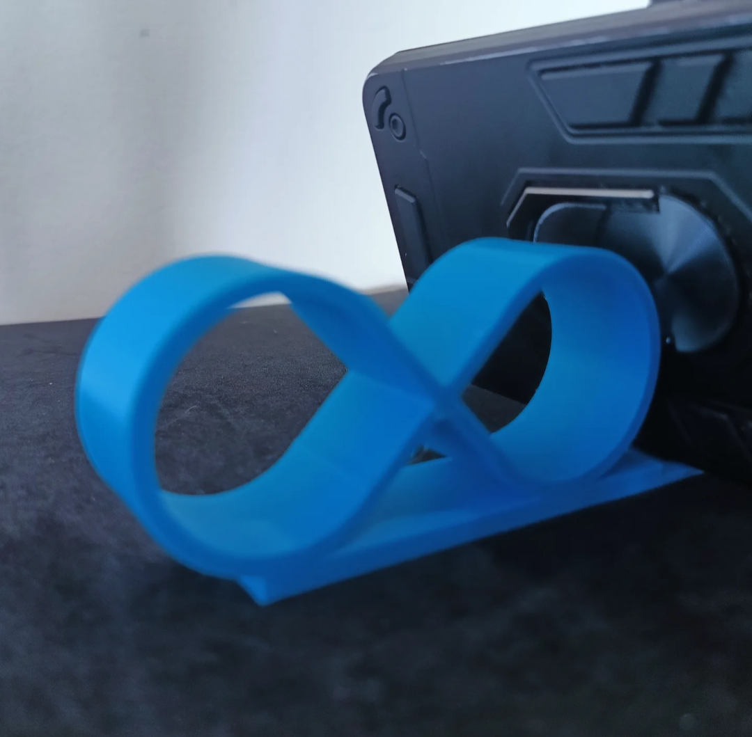 Infinity symbol: Phone stand