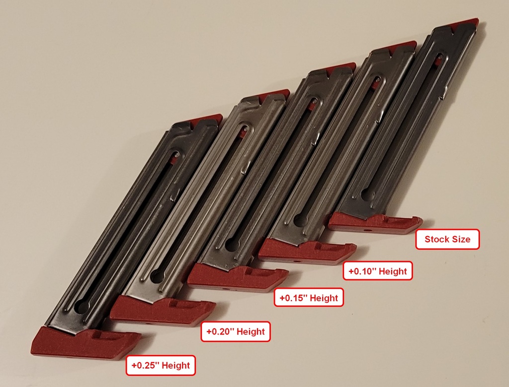 Ruger 22/45 MKIV Stock and Extended Magazine Base Plates 