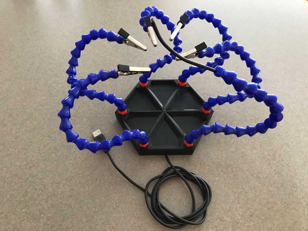 Helping Hands Magnetic Base With Wiring Option