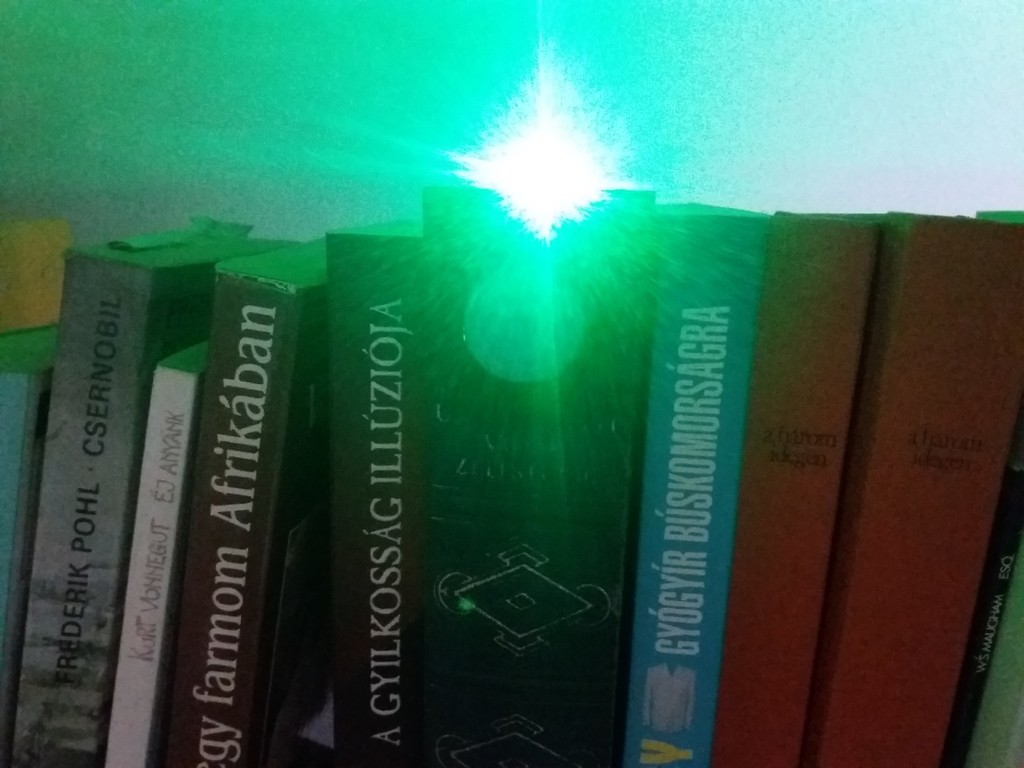 Book revitalized with motion sensor light