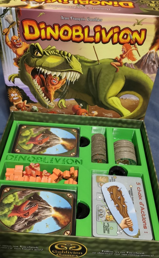 Dinoblivion board game insert