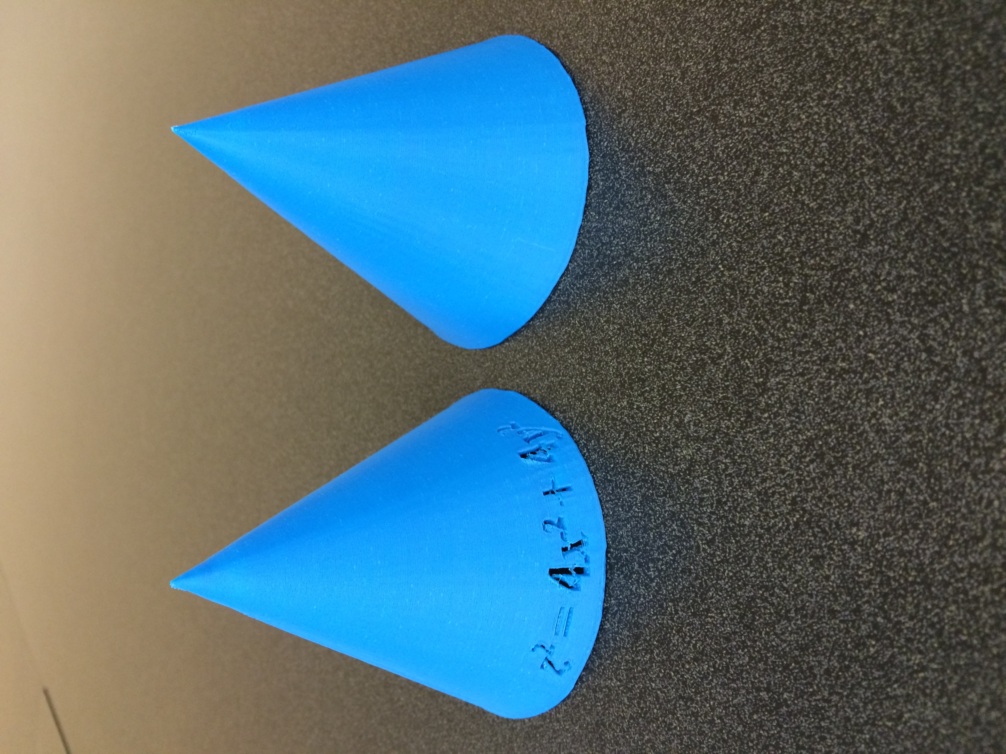 Cone with formula