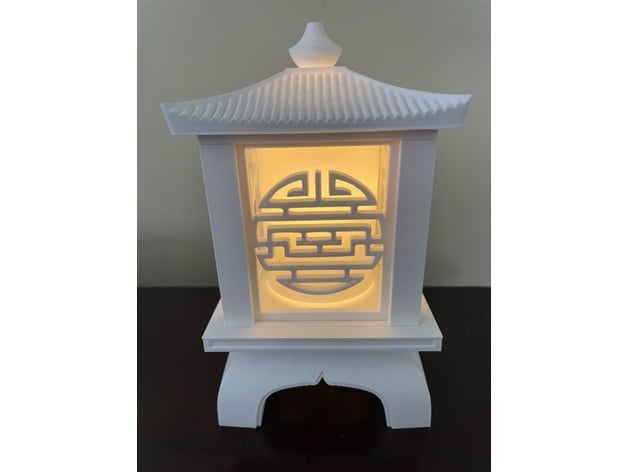 Japanese Garden Lantern With Swappable Panels