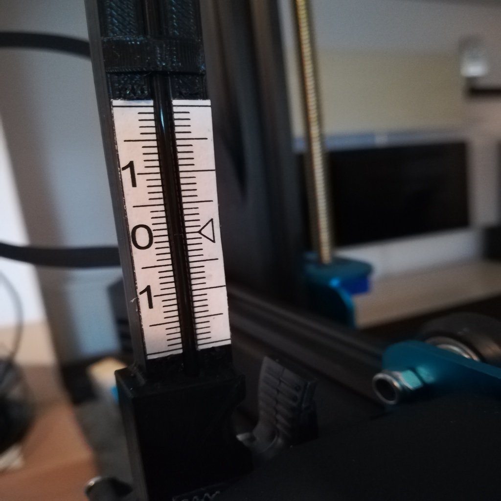 Artillery Sidewinder X1 filament ruler calibration tool
